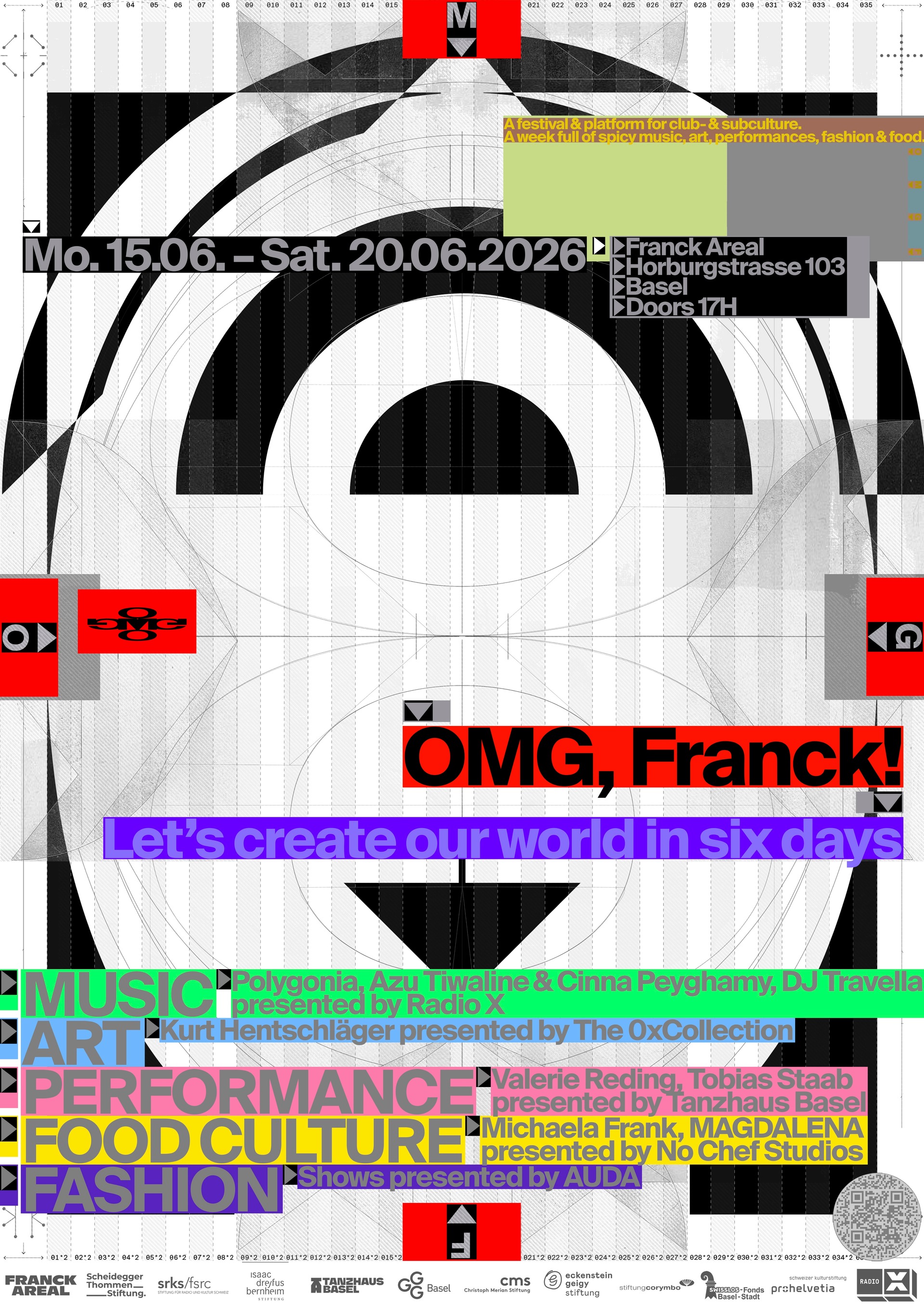 OMG, Franck! 2026 festival poster